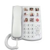 Big Button Corded Phone for Seniors, Amplified Landline with Speaker & One Touch Picture Dialing