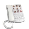 Big Button Corded Phone for Seniors, Amplified Landline with Speaker & One Touch Picture Dialing