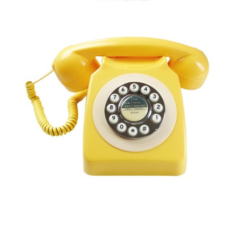 High-Quality Corded Vintage Telephone, Clear Calls, Retro Home & Office Phone