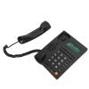 Caller ID Corded Landline Phone for Home, Office, Hotel, and Restaurant - Desktop Fixed Telephone
