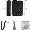 Corded Telephone for Seniors, Basic Analog Home Phone with Mute, Hold, Redial, Wired Small Desk/Wall Mountable