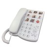 Big Button Corded Phone for Seniors, Amplified Landline with Speaker & One Touch Picture Dialing