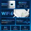 AX3000 WiFi 6 Repeater, 5G & 2.4G Signal Booster, Long Range Extender