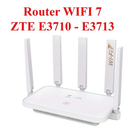 ZTE Wi-Fi 7 Router with 2.5Gbps Port - AXE11000 (Up to 11Gbps) - Next-Gen Tri-Band Mesh Ready Gateway - E3710