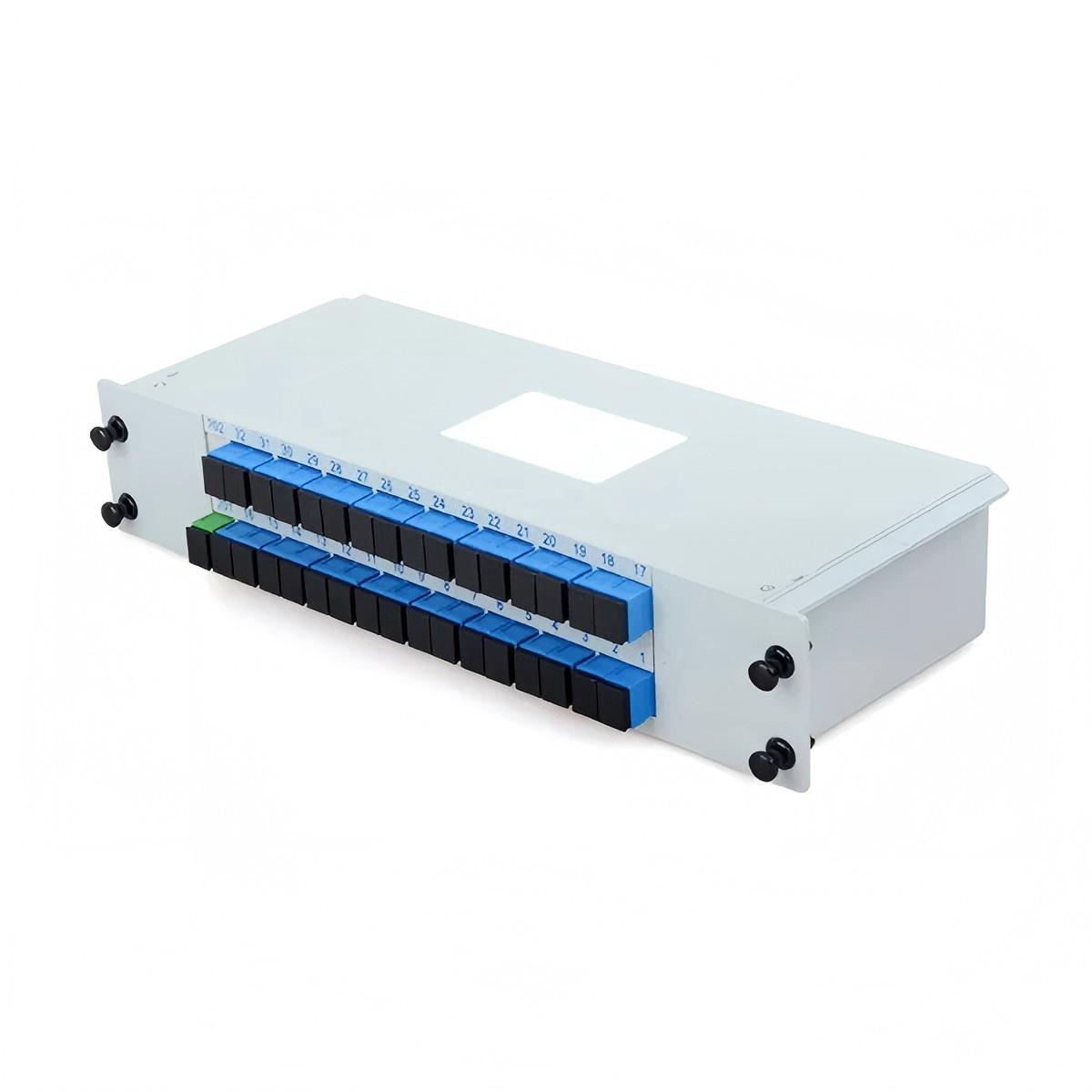 1x32 PLC Splitter, 266x101x51mm, Cassette Plastic Module, 33 SC ...